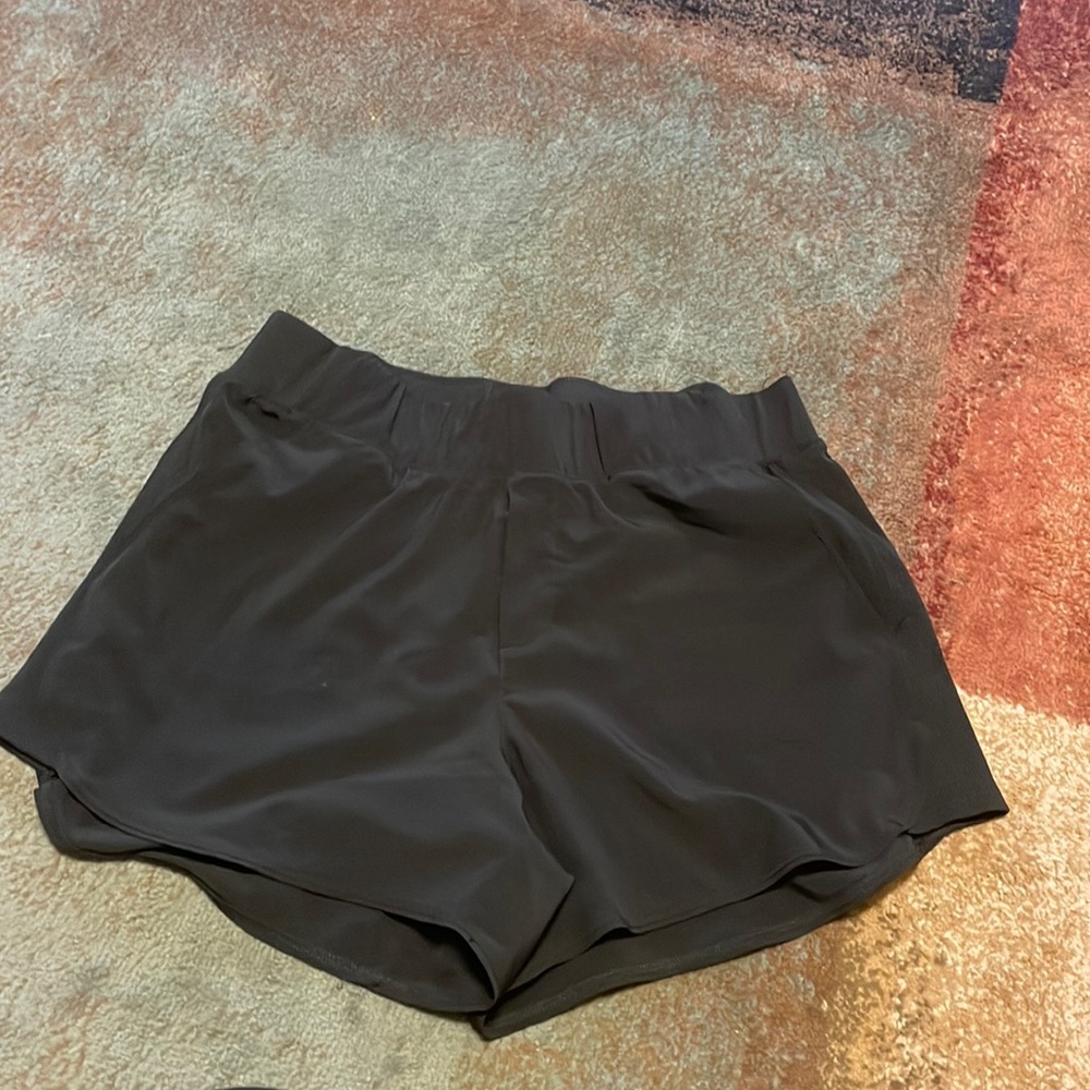 Black athletic shorts